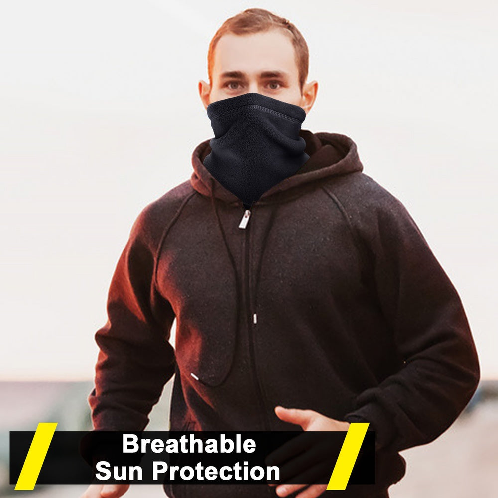 Winter Windproof Scarves Fleece Tube Scarf Mask Soft Half Face Cover SKi Snowboard Neck Warmer Winter Fleece Face Mask Scarf Balaclava Neck Warmer