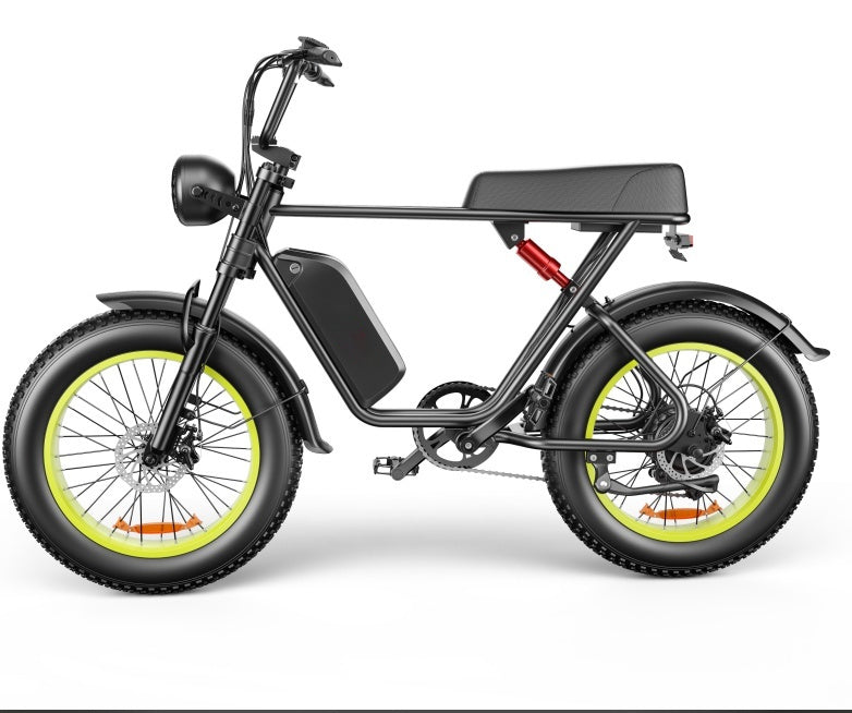 C91 750W 20x4.0" Fat Tire Electric Bike for Adults, 48V 20AH 19.8 mph Ebike, 50-80km 43 mi.