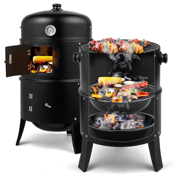 Black Smoked Charcoal Oven