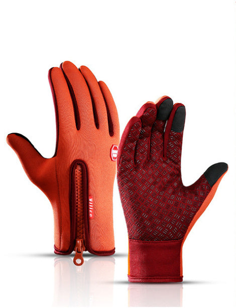 Touch Screen Winter Gloves Riding, Cycling, Walking Waterproof Sports Gloves With Fleece