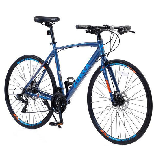 24 Speed Hybrid Bicycle Disc Brake 700C Road Bike, Suitable For Both Men And Women, City Bike