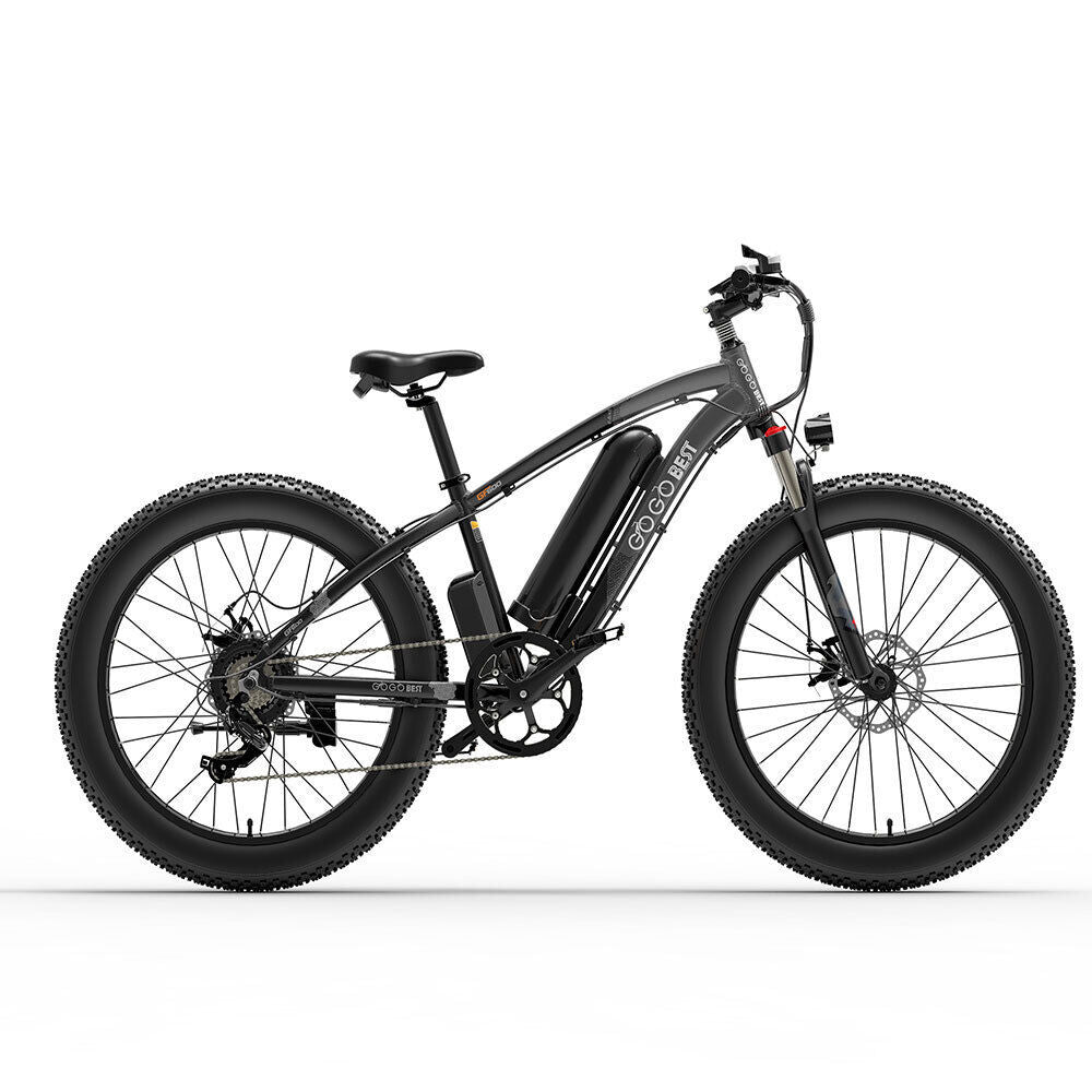 GOGOBEST GF600 Electric Bicycle E-Bike Motor 26” Fat Tires 48v 1000w 24 mph 27 mil