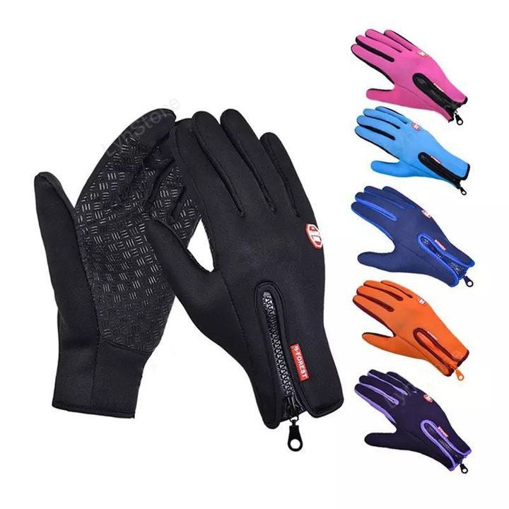 Touch Screen Winter Gloves Riding, Cycling, Walking Waterproof Sports Gloves With Fleece