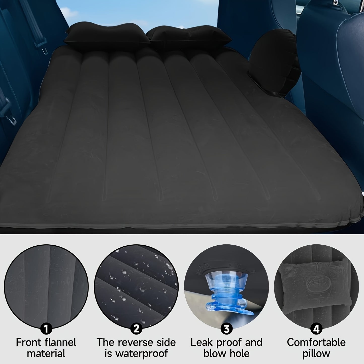 Inflatable Car Mattress for rear seat