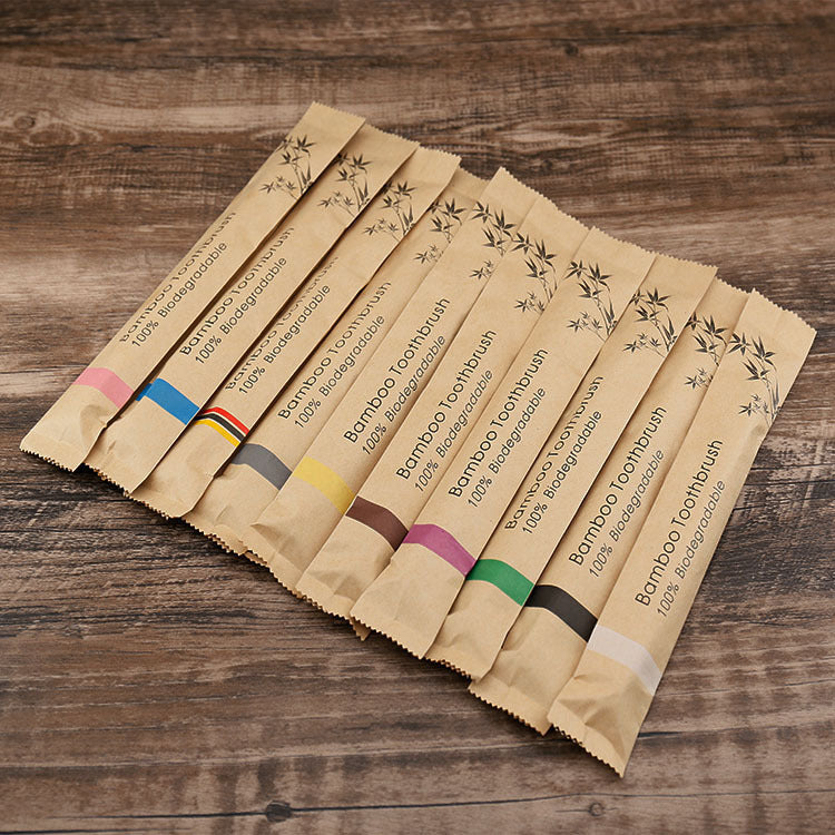 Flat Bamboo Toothbrushes