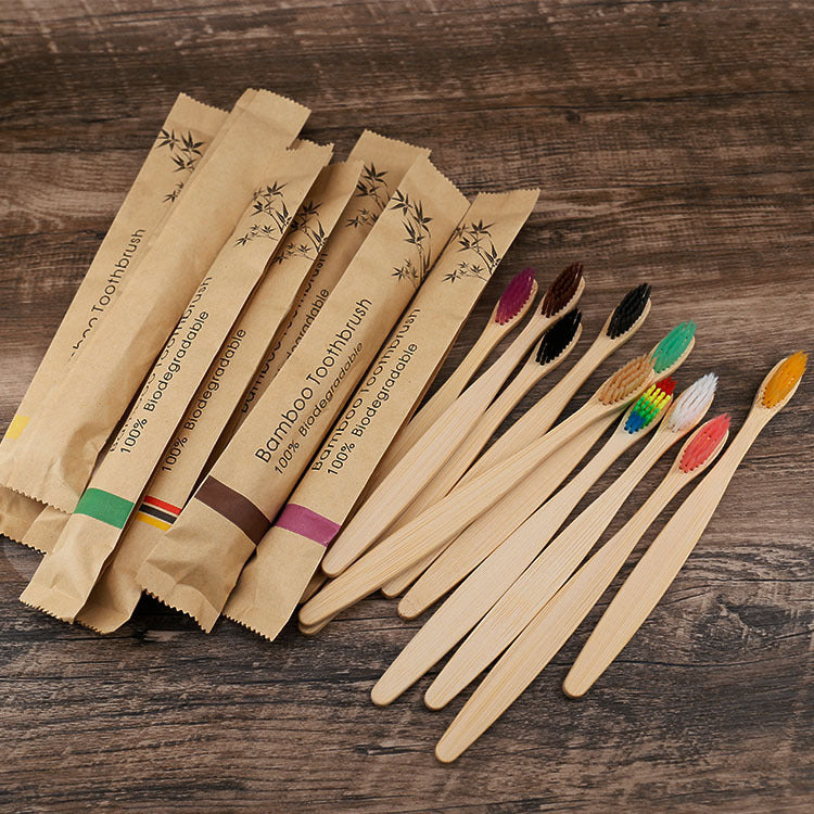 Flat Bamboo Toothbrushes