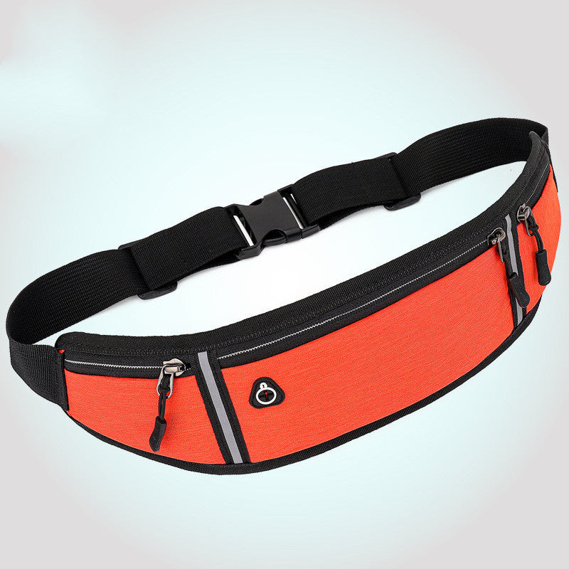 New Fitness Outdoor Sports Lightweight Waist Bag Reflective Strip With Earphone Hole