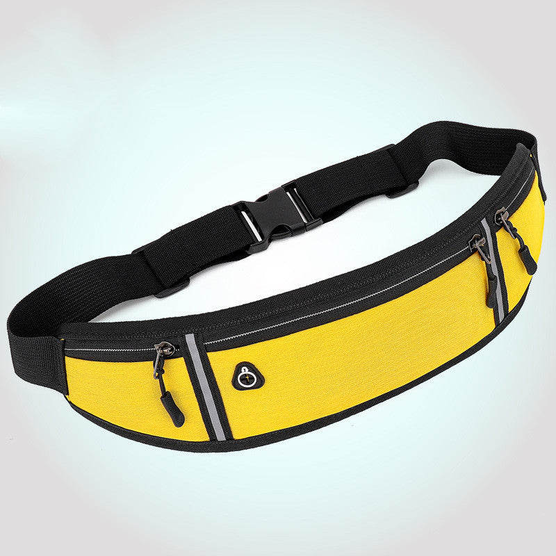 New Fitness Outdoor Sports Lightweight Waist Bag Reflective Strip With Earphone Hole