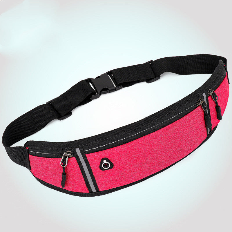 New Fitness Outdoor Sports Lightweight Waist Bag Reflective Strip With Earphone Hole