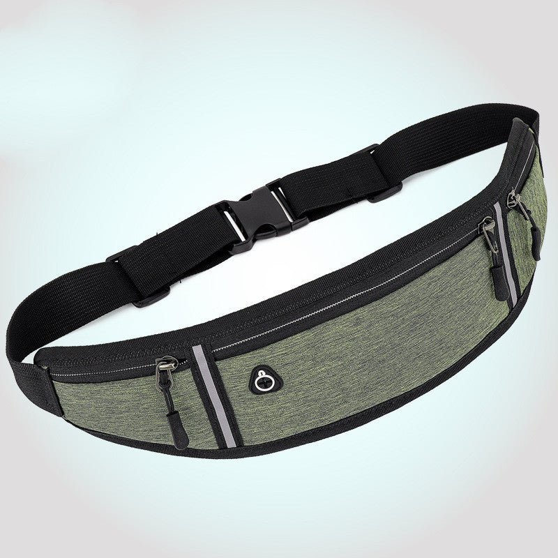 New Fitness Outdoor Sports Lightweight Waist Bag Reflective Strip With Earphone Hole