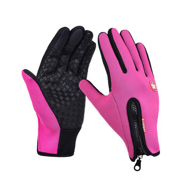 Touch Screen Winter Gloves Riding, Cycling, Walking Waterproof Sports Gloves With Fleece