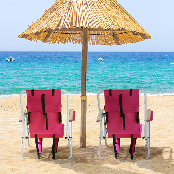 2pcs Beach Chairs 23X21.7X31.5in