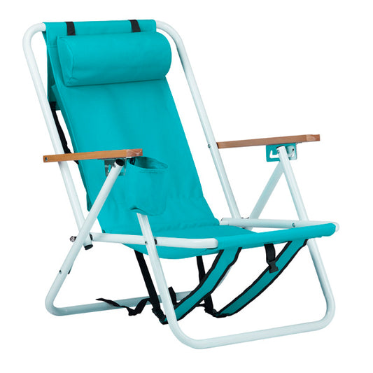 1pc Beach Chair 23x21.7x31.5in Mint Green