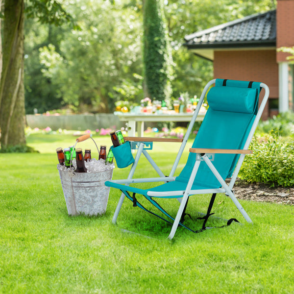 1pc Beach Chair 23x21.7x31.5in Mint Green