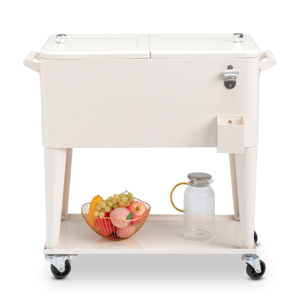 80QT Milk White Refrigerated And Insulated Trolley