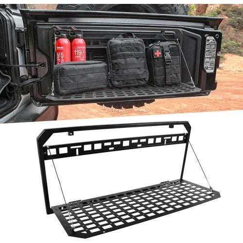 Tailgate Table Foldable Rear Cargo Shelf Compatible With Jeep Wrangler 2007-2018 JK JKU  2018-2022 JL JLU