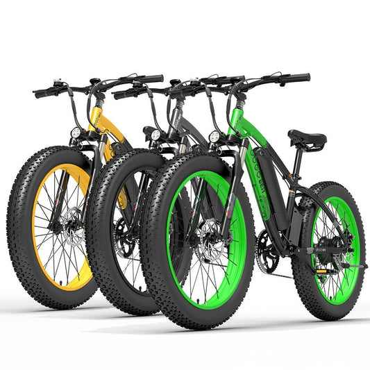 GOGOBEST GF600 Electric Bicycle E-Bike Motor 26” Fat Tires 48v 1000w 24 mph 27 mil