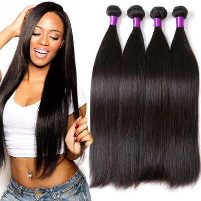 Human hair straight hot sale natural color