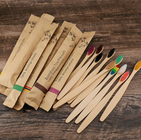 Flat Bamboo Toothbrushes