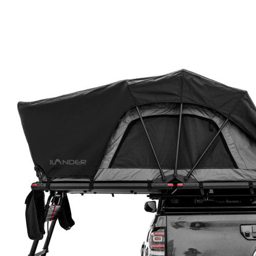 ILANDER Lite Cruiser Rooftop Tent 140cm, Entry Level Land Aluminum Folding Rooftop Tent For Sedans SUV Truck Camping Waterproof, Windproof, Rugged