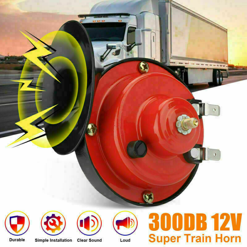 12V 300DB Super Loud Train Horn Waterproof For Motorcycle Car Truck SUV Boat US