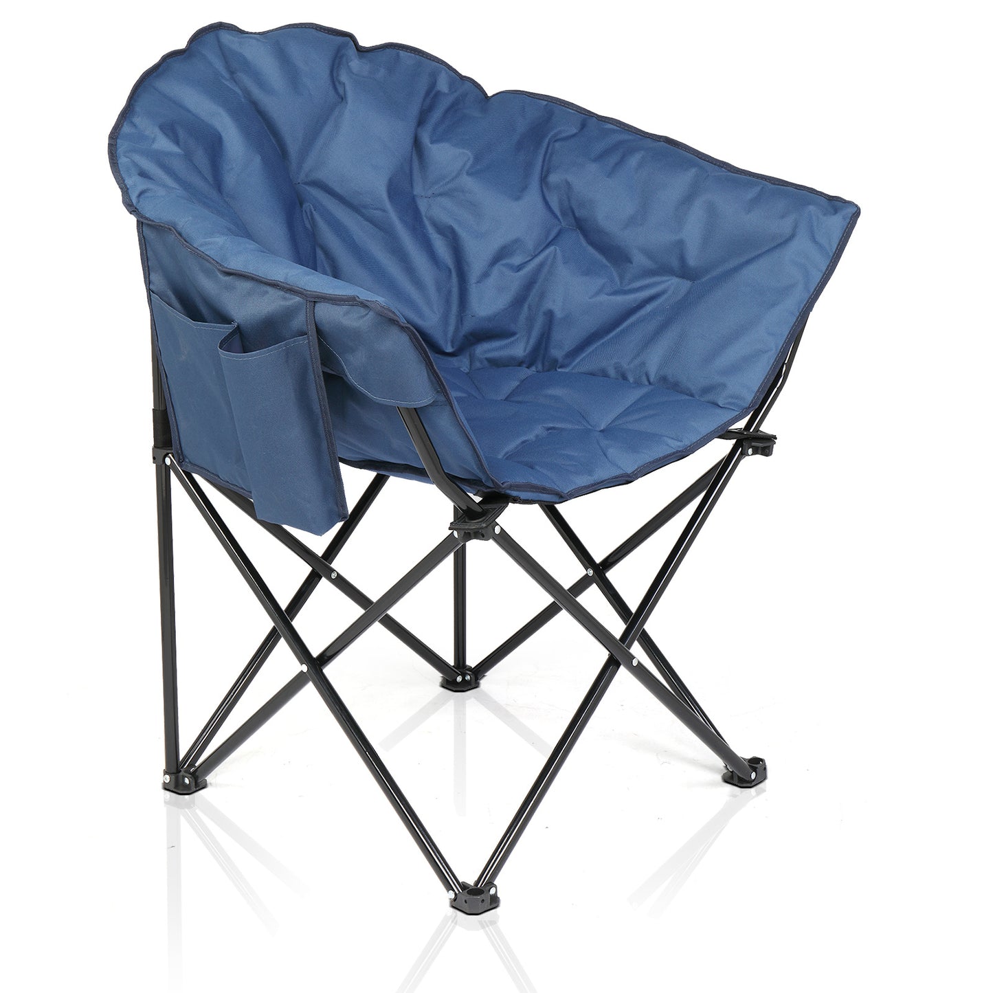 Blue Camping Chair Steel Pipe 120kg