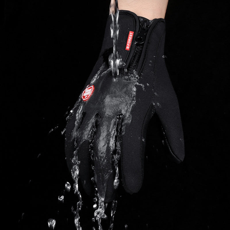 Touch Screen Winter Gloves Riding, Cycling, Walking Waterproof Sports Gloves With Fleece