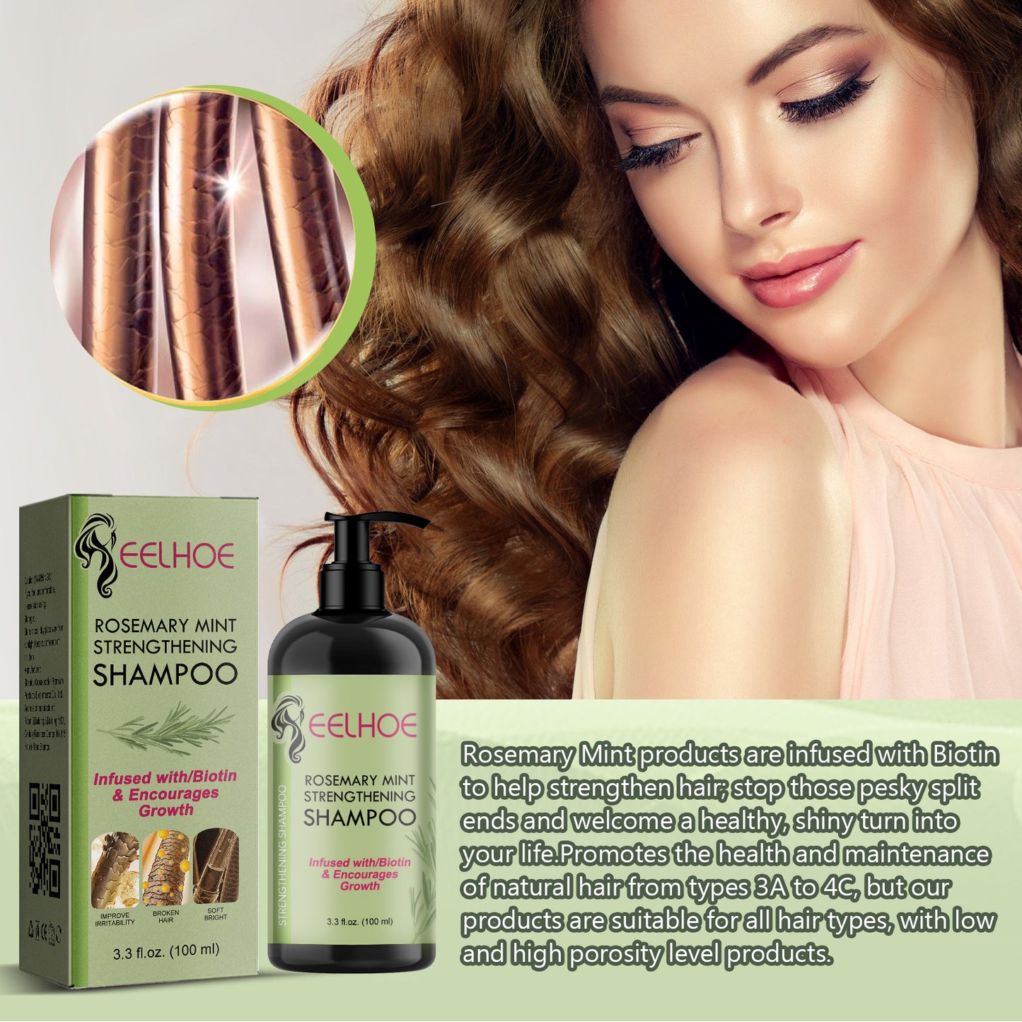 EELHOE Hair Enrichment  Moisturizes Hair Repair Hair Root Thickening Hairline Strengthening Hair Treatment