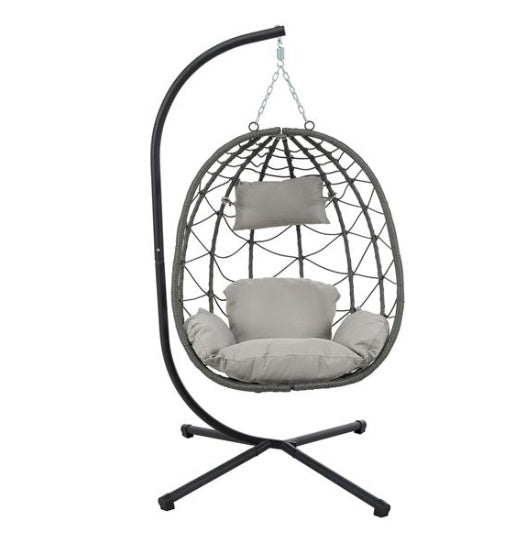 Indoor And Outdoor Swing Chairs, Hanging Basket Chairs With Stands Suitable For Bedrooms, Living Rooms, Balconies, Patios