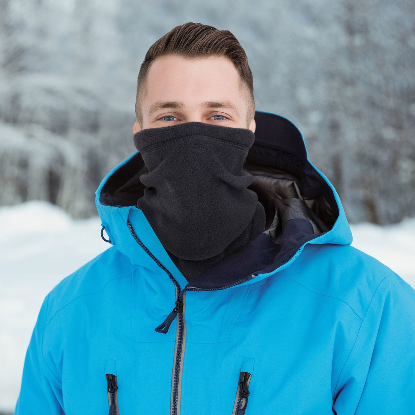 Winter Windproof Scarves Fleece Tube Scarf Mask Soft Half Face Cover SKi Snowboard Neck Warmer Winter Fleece Face Mask Scarf Balaclava Neck Warmer