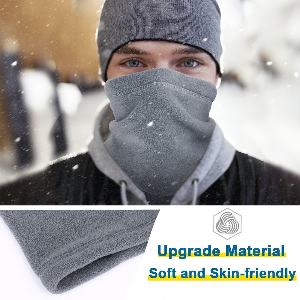 Winter Windproof Scarves Fleece Tube Scarf Mask Soft Half Face Cover SKi Snowboard Neck Warmer Winter Fleece Face Mask Scarf Balaclava Neck Warmer