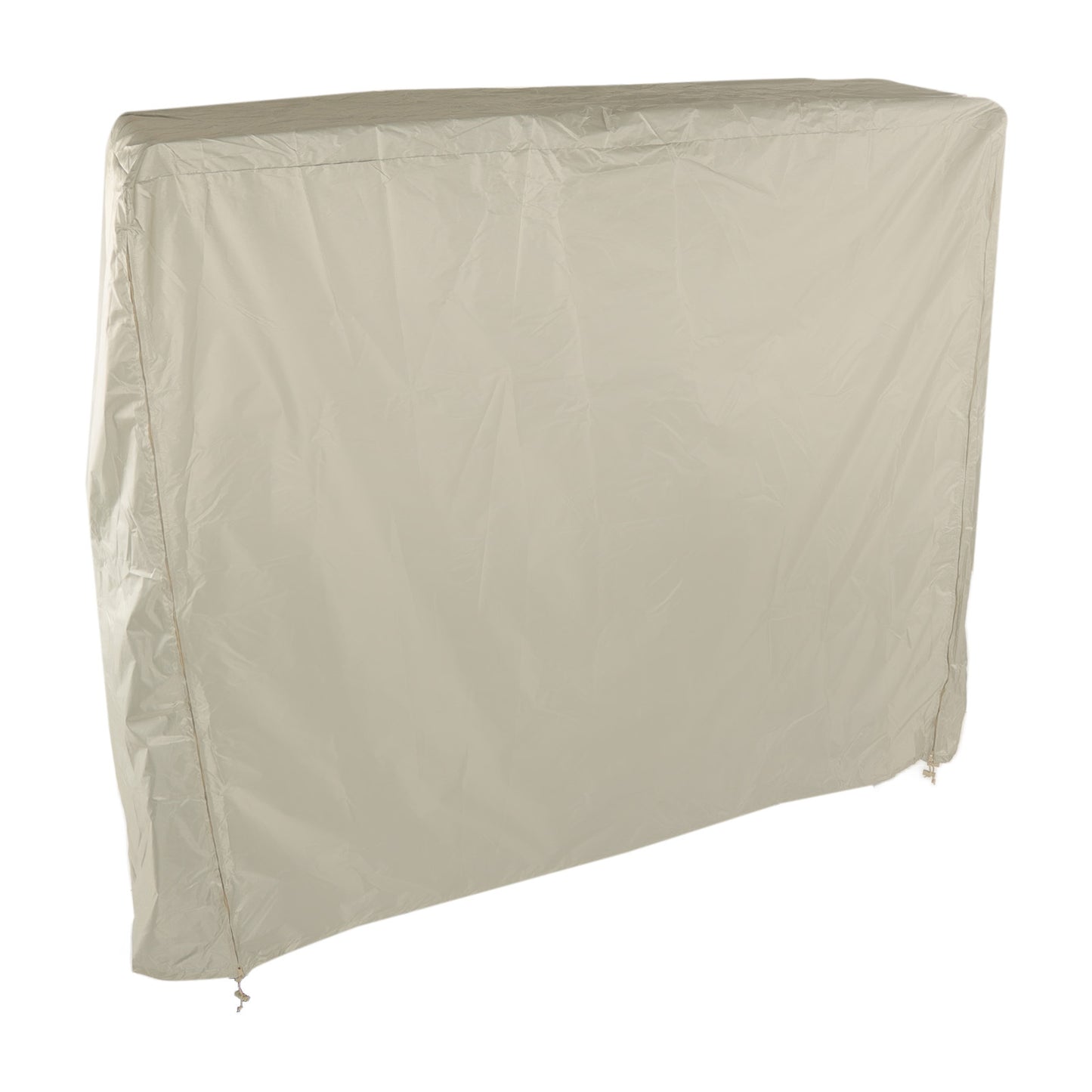 Table Tennis Table Dust Cover 190 Silver Coated Polyester Taffeta Courtyard Patio Waterproof Table Tile Cover with Zipper Beige 155x75x144cm