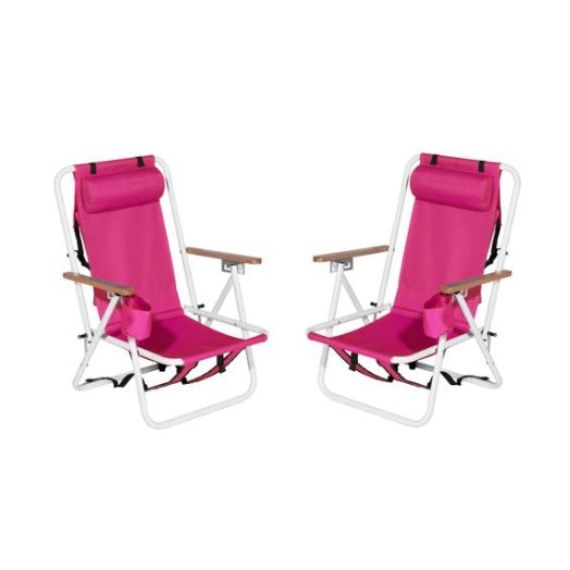 2pcs Beach Chairs 23X21.7X31.5in