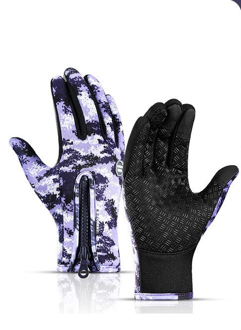 Touch Screen Winter Gloves Riding, Cycling, Walking Waterproof Sports Gloves With Fleece