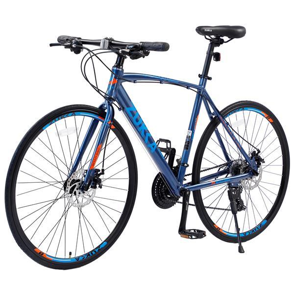 24 Speed Hybrid Bicycle Disc Brake 700C Road Bike, Suitable For Both Men And Women, City Bike