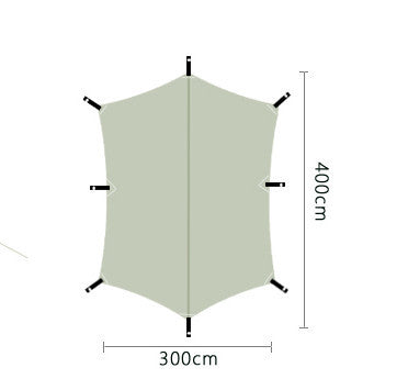 Outdoor Rainproof Awning Tent Light Luxury Camping Equipment UV-proof Oxford Cloth Canopy