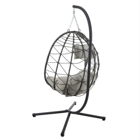 Indoor And Outdoor Swing Chairs, Hanging Basket Chairs With Stands Suitable For Bedrooms, Living Rooms, Balconies, Patios