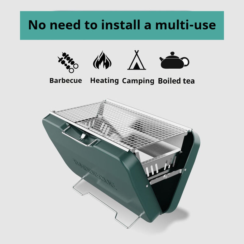 Smoke-free Outdoor Folding Grill