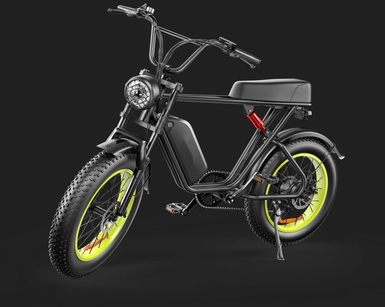 C91 750W 20x4.0" Fat Tire Electric Bike for Adults, 48V 20AH 19.8 mph Ebike, 50-80km 43 mi.