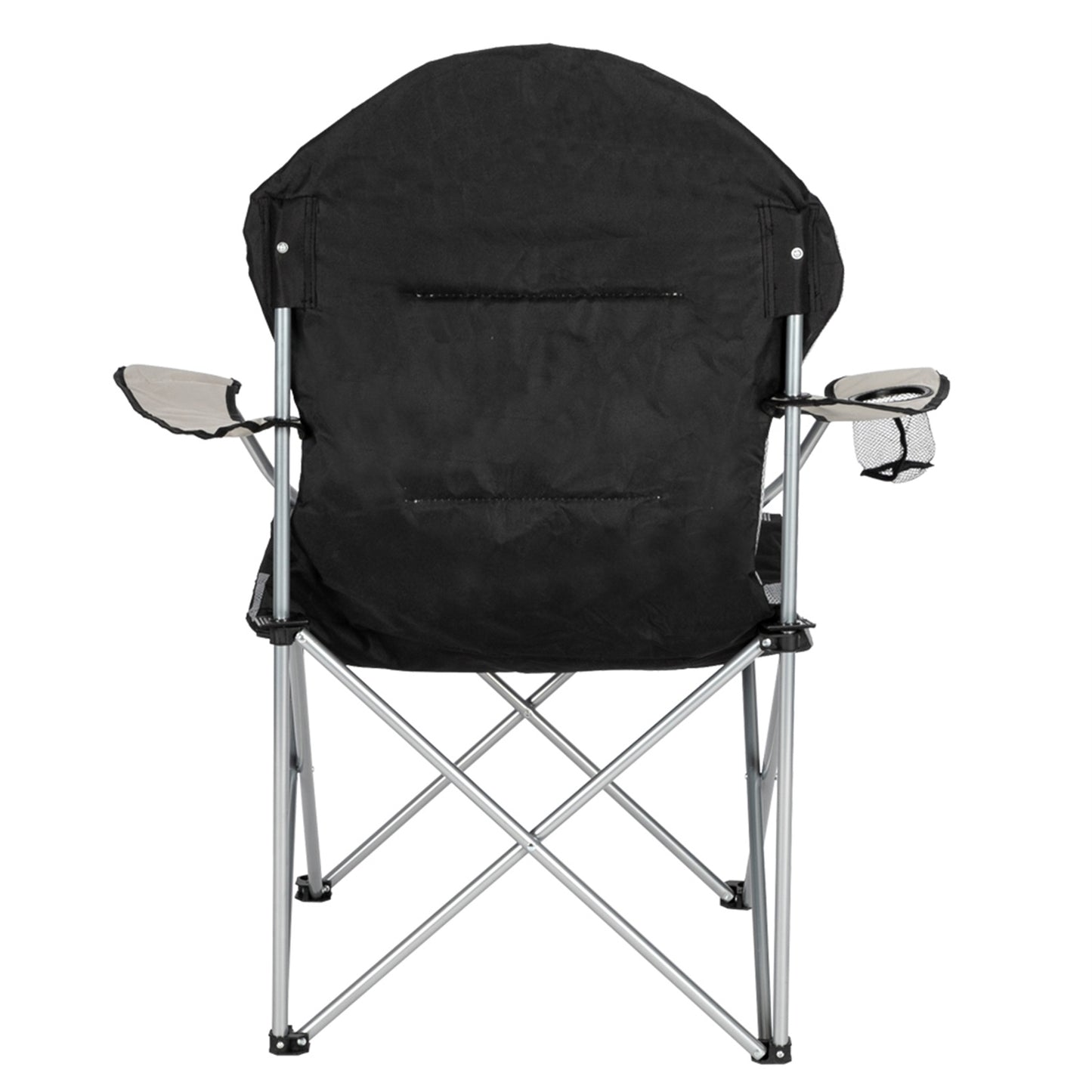 Camping Chair, Grey Iron Frame, Off-white