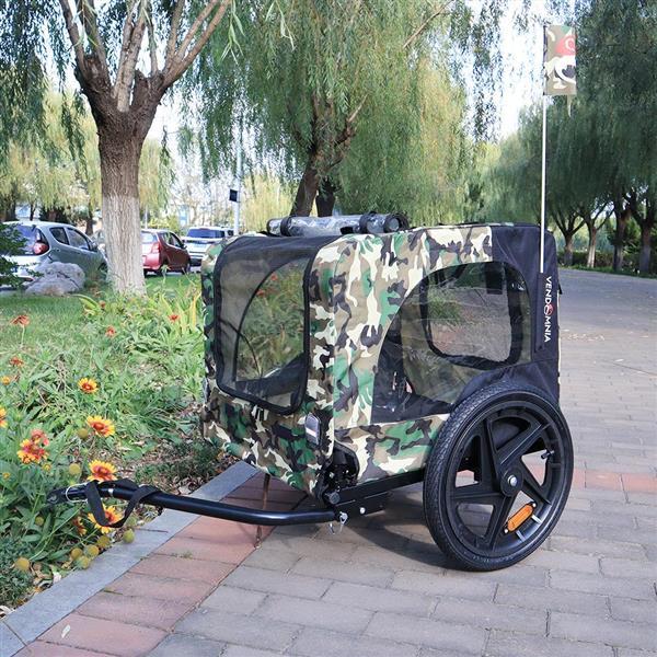 Camouflage Folding Bicycle Trailer