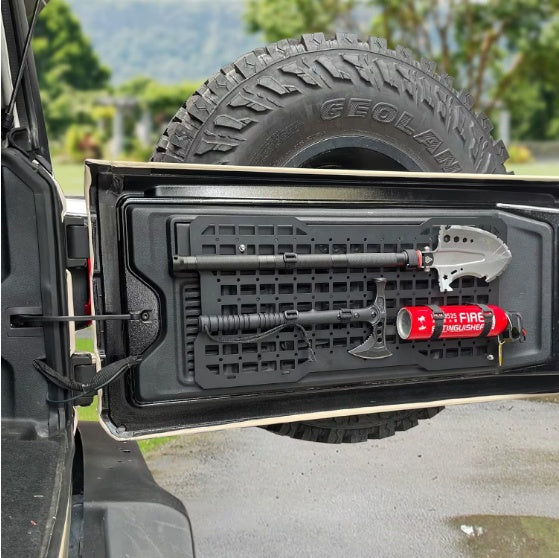 Tailgate Tactical Panel For Wrangler Tailgate Tool Kit Organizer Racks Compatible With  Wrangler 2007-2022 JK JKU  2018-2022 JL JLU