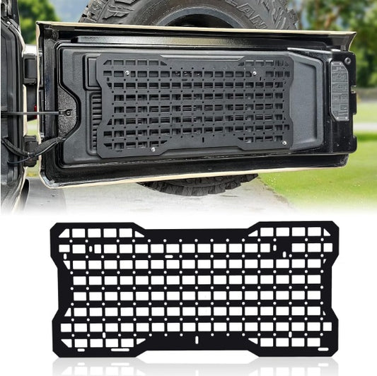 Tailgate Tactical Panel For Wrangler Tailgate Tool Kit Organizer Racks Compatible With  Wrangler 2007-2022 JK JKU  2018-2022 JL JLU