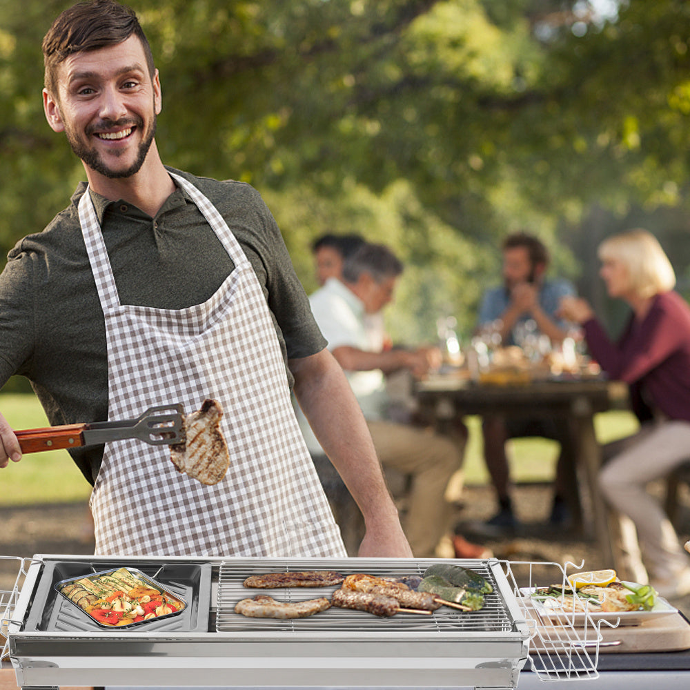 1 0 0x31x71cm Silver Stainless Steel Barbecue