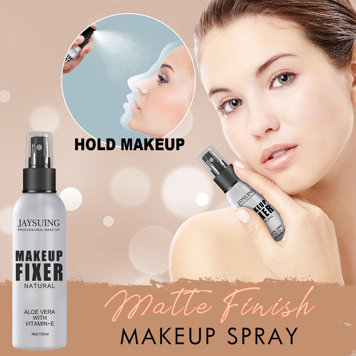 Jaysuing Setting Spray - Waterproof, Long-lasting, Non-smudging, Refreshing Formula