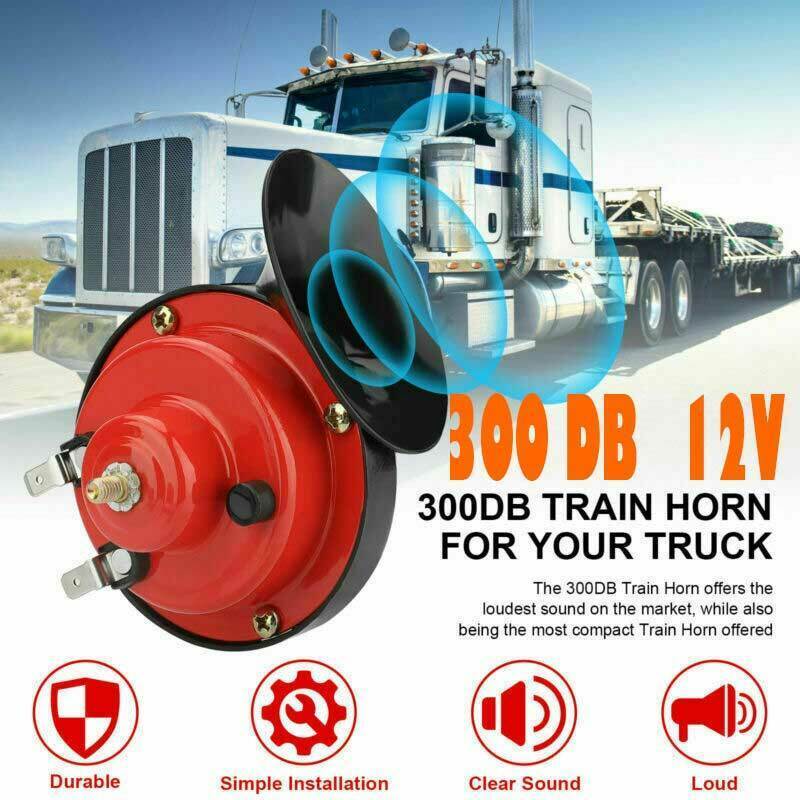 12V 300DB Super Loud Train Horn Waterproof For Motorcycle Car Truck SUV Boat US