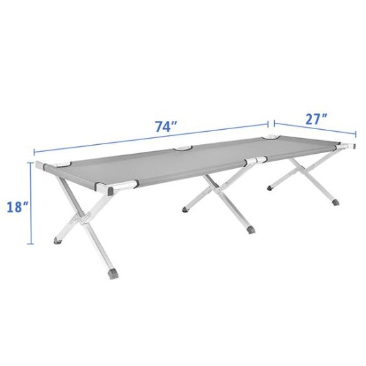 Portable Folding Camping Bed Army Green