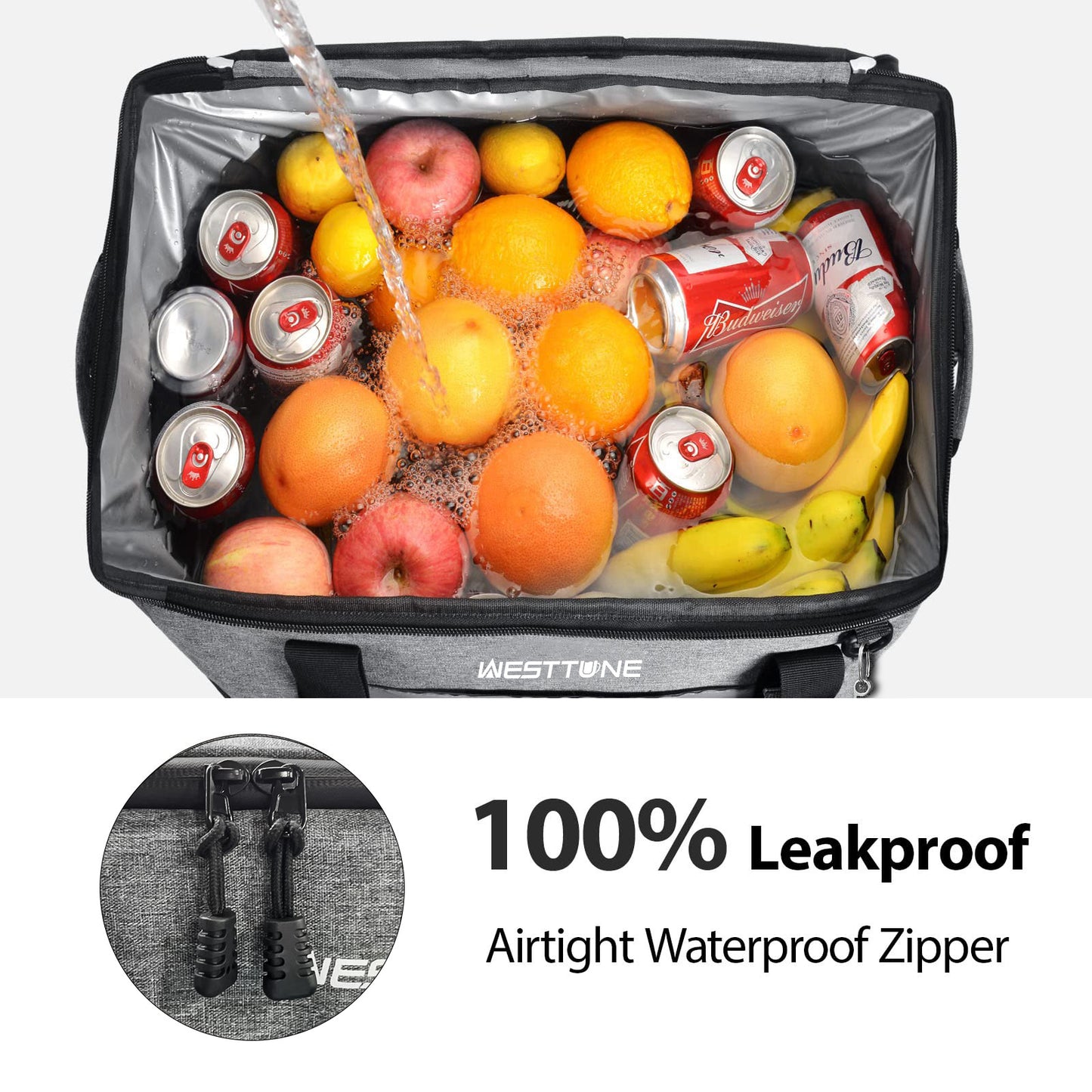 Cooler Bag, Portable For Grocery Shopping, Camping