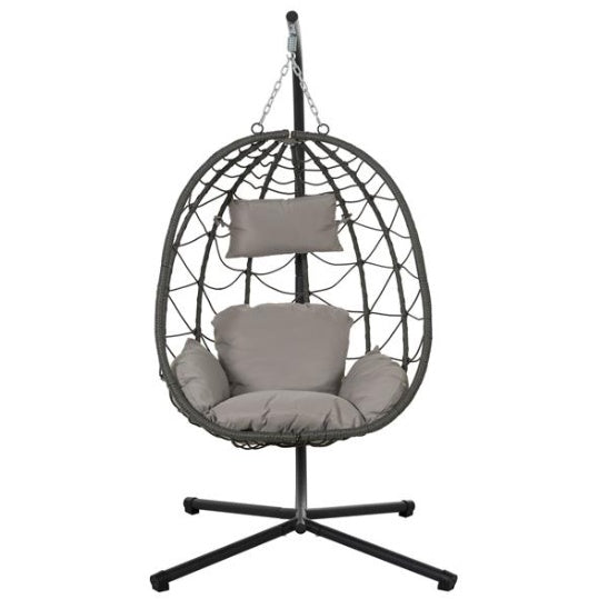 Indoor And Outdoor Swing Chairs, Hanging Basket Chairs With Stands Suitable For Bedrooms, Living Rooms, Balconies, Patios