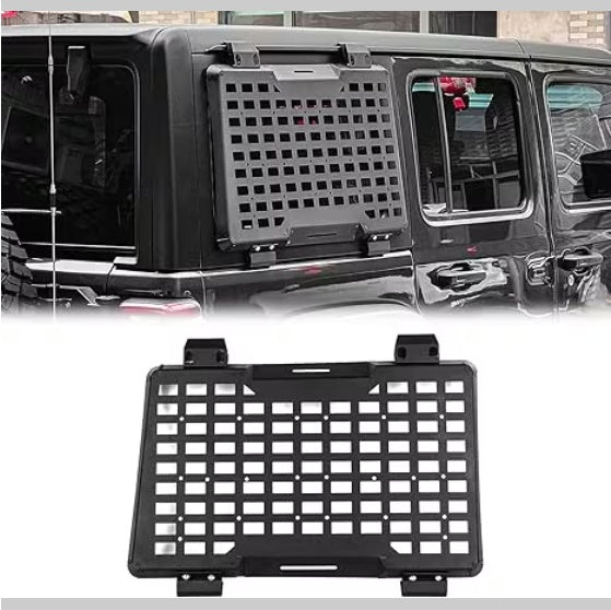 Rear Window Molle Panel Modular Storage Panel System Rear Window Protective Decoration For 2018-2023  Wrangler JL 4 Doors, Right Side